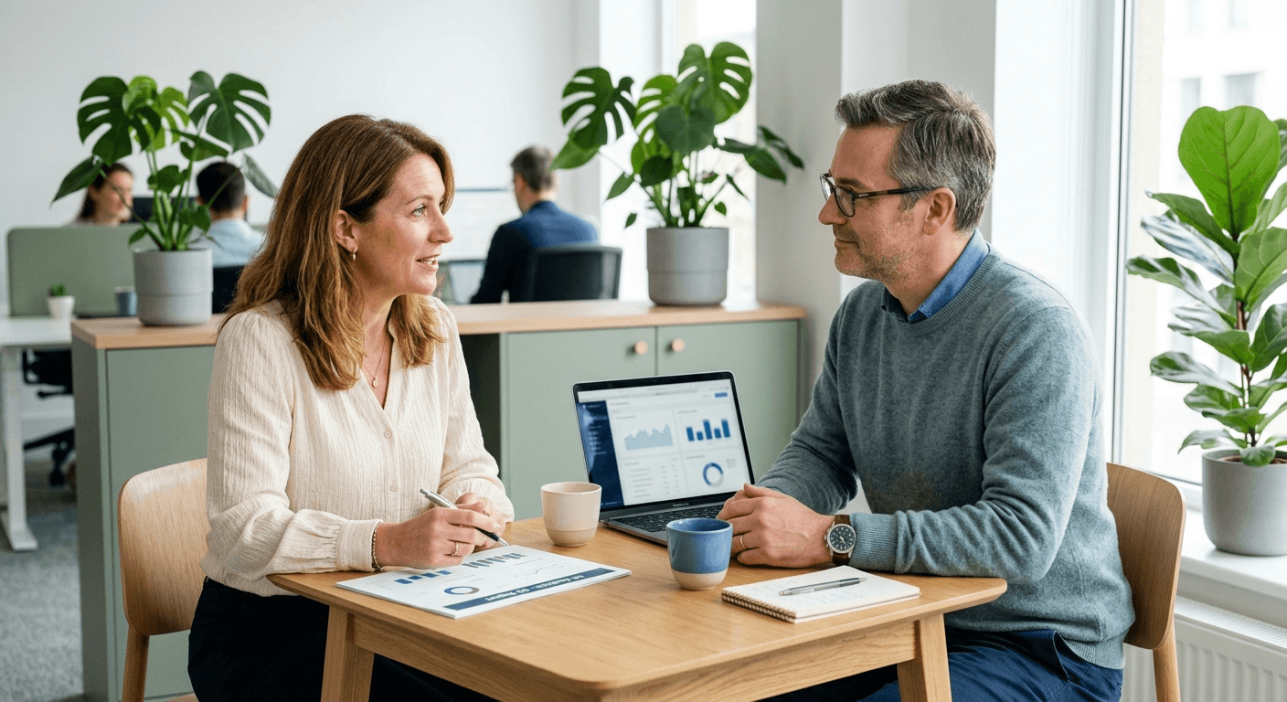 An HR manager in a personal conversation about turnover data