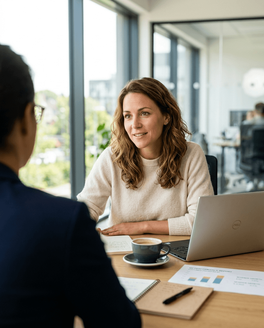 Kultify project team manager in a consultation